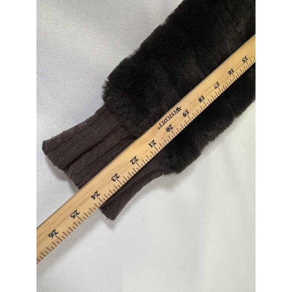 Vintage Y2K 90s Juicy Couture Brown Faux Fur Full Zip Bomber Jacket Coat Sz S - Picture 8 of 16